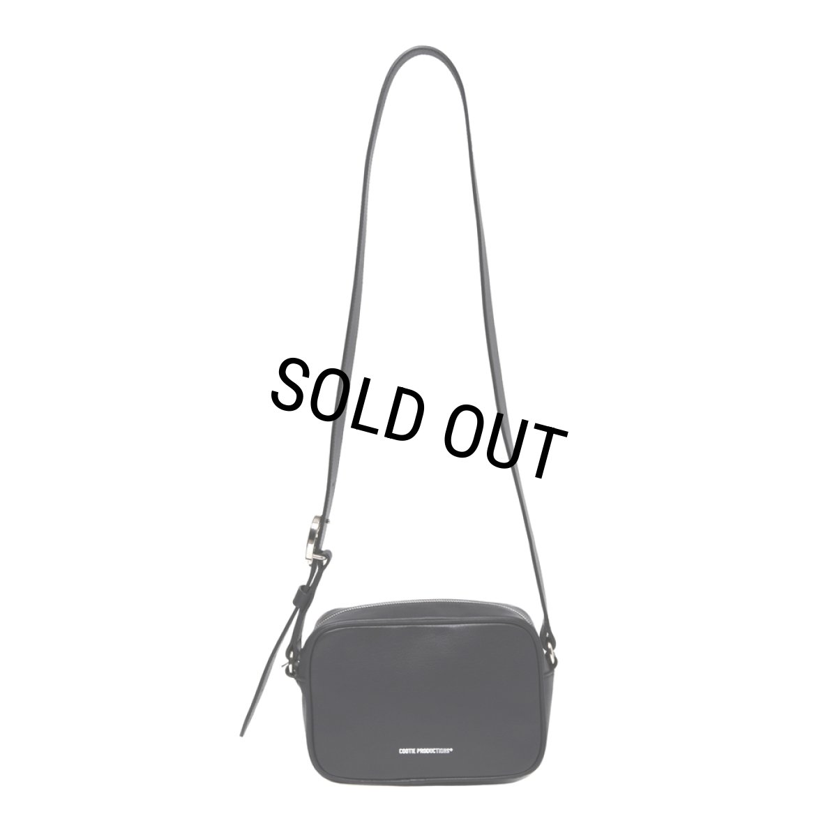 画像1: COOTIE PRODUCTIONS/Leather Shoulder Bag（Black）［レザーショルダーバッグ-25秋冬］ (1)