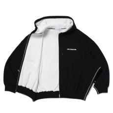 画像2: COOTIE PRODUCTIONS/Thermal Combination Sweat Zip Hoodie（Black）［サーマルコンビスウェットジップフーディー-25秋冬］ (2)