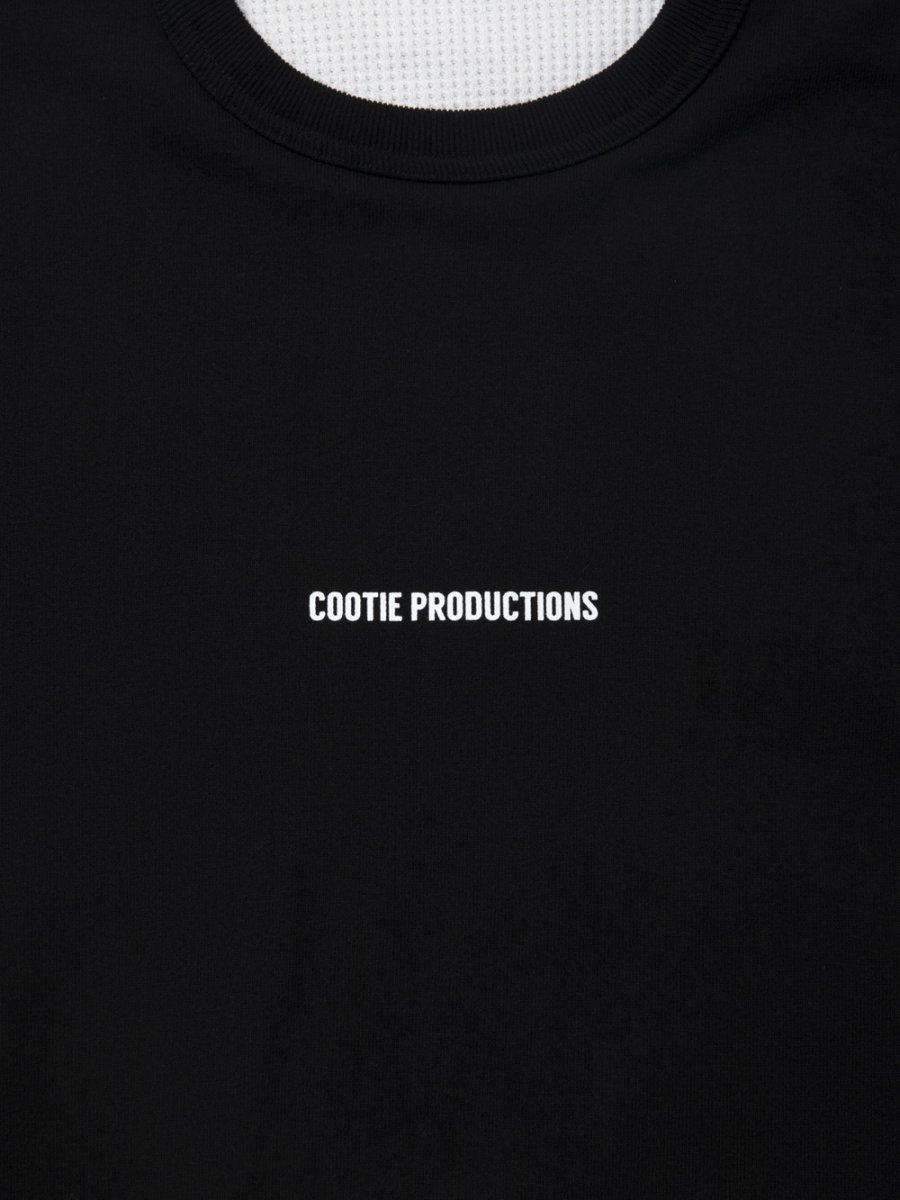 画像3: COOTIE PRODUCTIONS/Thermal Combination Sweat Crew（Black）［サーマルコンビスウェットクルー-25秋冬］ (3)
