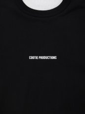 画像3: COOTIE PRODUCTIONS/Thermal Combination Sweat Crew（Black）［サーマルコンビスウェットクルー-25秋冬］ (3)