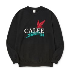 画像1: CALEE/CALEE FS LOGO CREW NECK SW（BLACK）［クルーネックスウェット-25秋冬］ (1)