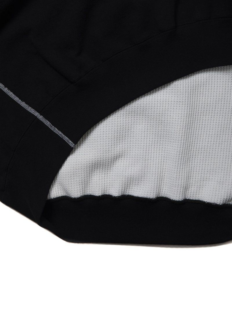 画像3: COOTIE PRODUCTIONS/Thermal Combination Sweat Crew（Black）［サーマルコンビスウェットクルー-25秋冬］