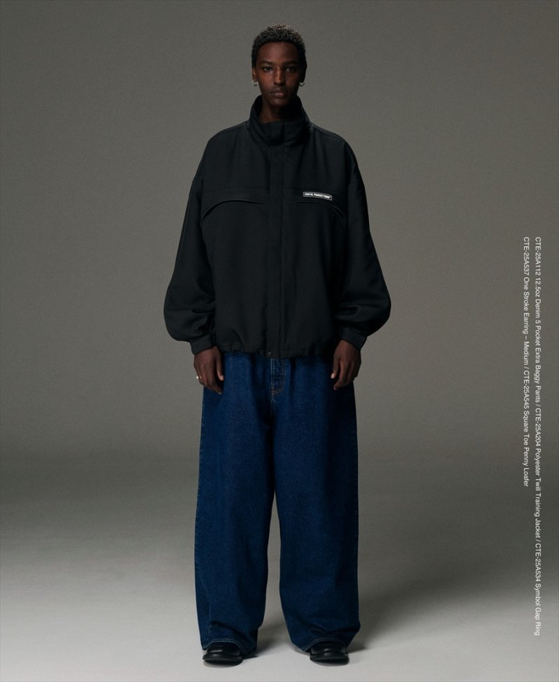 画像3: COOTIE PRODUCTIONS/Polyester Twill Training Jacket（Black）［ポリエステルツイルトレーニングJKT-25秋冬］