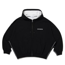 画像1: COOTIE PRODUCTIONS/Thermal Combination Sweat Zip Hoodie（Black）［サーマルコンビスウェットジップフーディー-25秋冬］ (1)