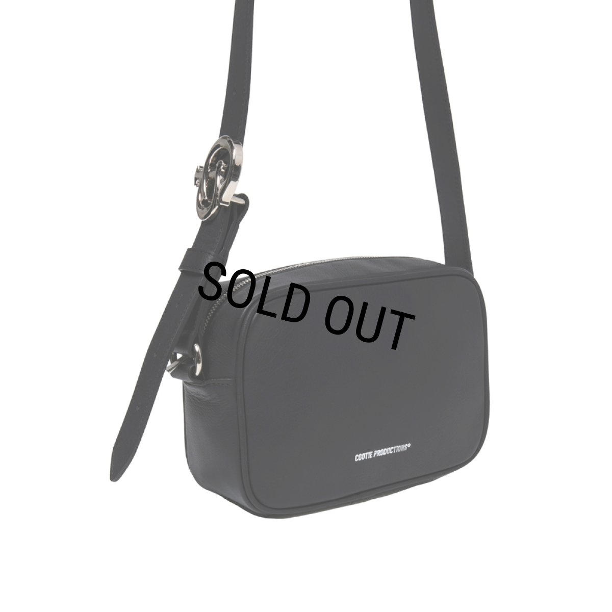 画像3: COOTIE PRODUCTIONS/Leather Shoulder Bag（Black）［レザーショルダーバッグ-25秋冬］ (3)