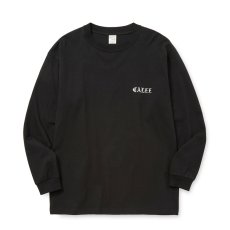 画像1: CALEE/VINTAGE TYPE EMBROIDERY L/S TEE（BLACK）［刺繍長袖T-25秋冬］ (1)