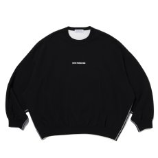 画像1: COOTIE PRODUCTIONS/Thermal Combination Sweat Crew（Black）［サーマルコンビスウェットクルー-25秋冬］ (1)
