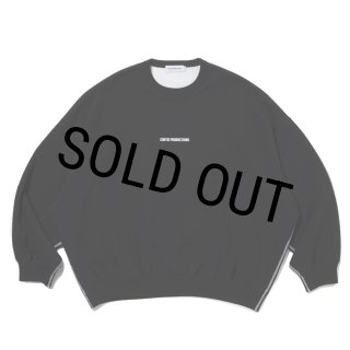 COOTIE PRODUCTIONS/Thermal Combination Sweat Crew（Black
