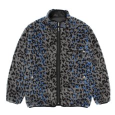 画像1: WACKO MARIA/REVERSIBLE LEOPARD BOA FLEECE JACKET（GRAY）［リバーシブルレオパードボアフリースJKT-25秋冬］ (1)