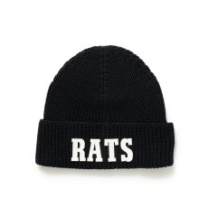 画像1: RATS/KNIT CAP（BLACK）［ニットキャップ-25秋冬］ (1)