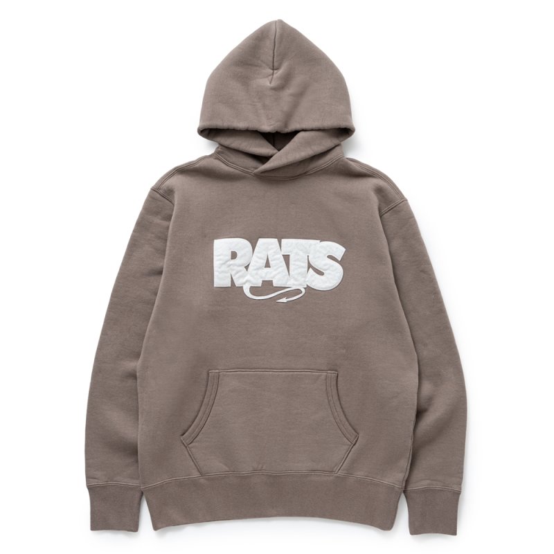 画像1: RATS/BOX LOGO HOODIE（KHAKI）［ボックスロゴフーディー-25秋冬］