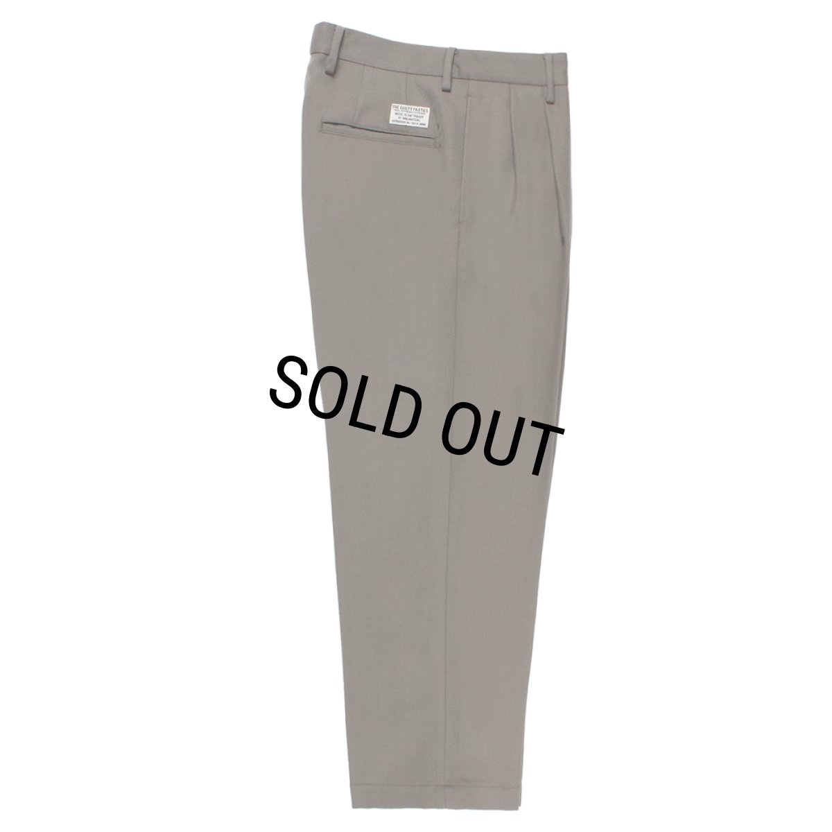 画像1: WACKO MARIA/DOUBLE PLEATED WOOL TROUSERS（GRAY）［ツータックウールトラウザース-25秋冬］ (1)