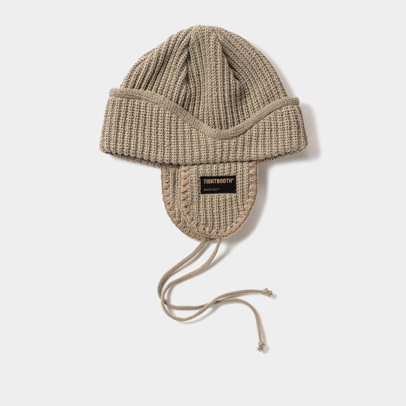 画像1: TIGHTBOOTH/FLIGHT BEANIE（Light Grey）［フライトビーニー-25秋冬］
