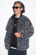画像7: WACKO MARIA/REVERSIBLE LEOPARD BOA FLEECE JACKET（GRAY）［リバーシブルレオパードボアフリースJKT-25秋冬］ (7)