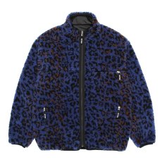 画像1: WACKO MARIA/REVERSIBLE LEOPARD BOA FLEECE JACKET（BLUE）［リバーシブルレオパードボアフリースJKT-25秋冬］ (1)