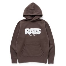 画像1: RATS/BOX LOGO HOODIE（BROWN）［ボックスロゴフーディー-25秋冬］ (1)
