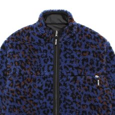 画像3: WACKO MARIA/REVERSIBLE LEOPARD BOA FLEECE JACKET（BLUE）［リバーシブルレオパードボアフリースJKT-25秋冬］ (3)
