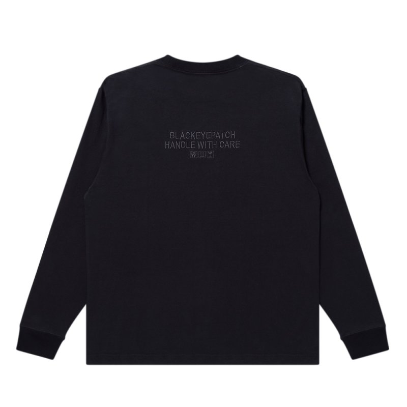 画像2: BlackEyePatch/HWC SAME COLOR EMBROIDERED L/S TEE(BLACK)