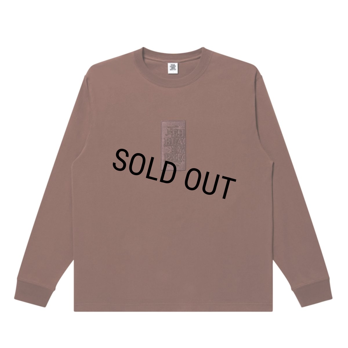 画像1: BlackEyePatch/HWC SAME COLOR EMBROIDERED L/S TEE（BROWN） (1)