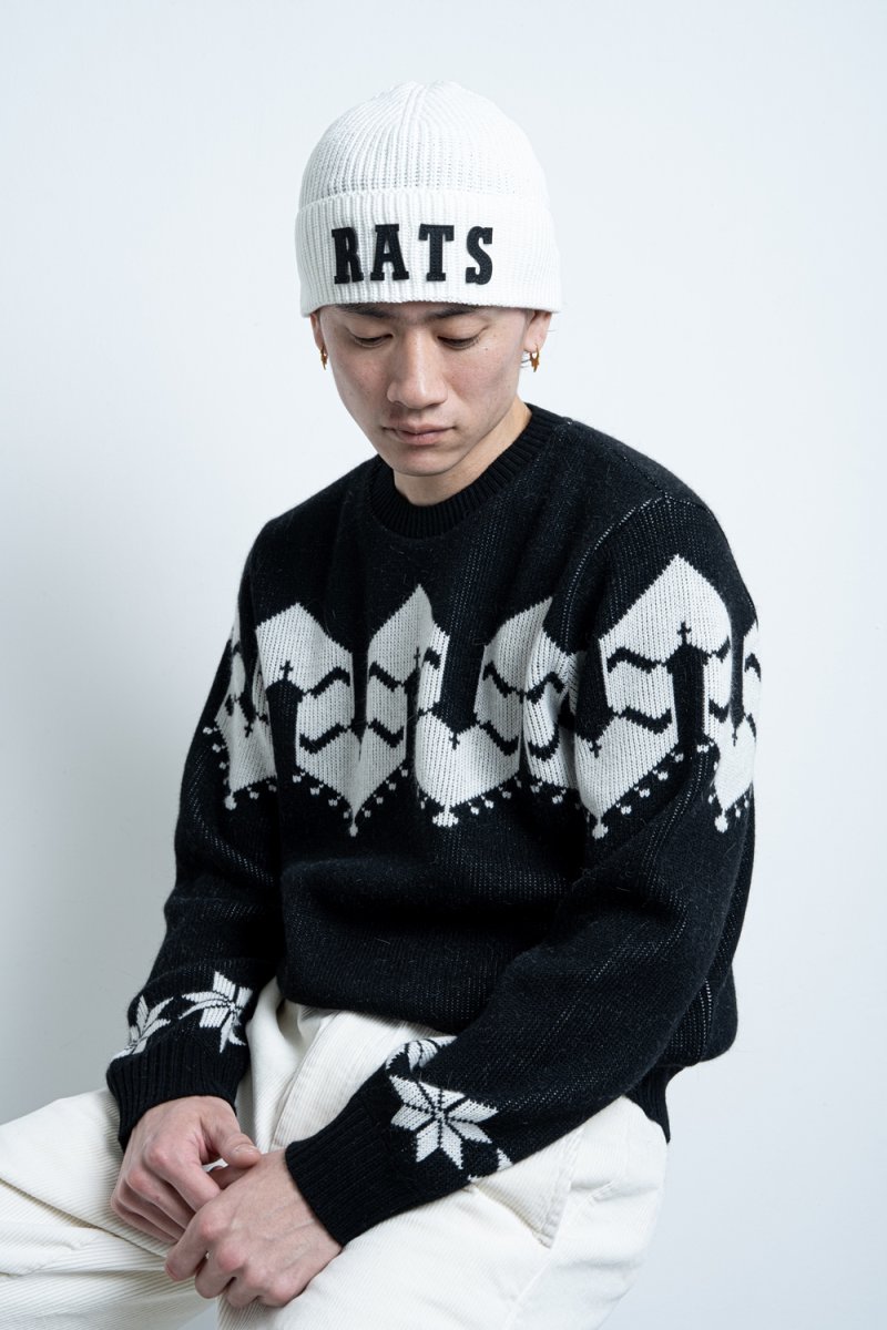 画像5: RATS/KNIT CAP（BLACK）［ニットキャップ-25秋冬］ (5)