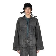 画像3: DAIRIKU/"Inception" Vintage Washed Denim Jacket（Black）［インセプションヴィンテージウォッシュデニムJKT-25秋冬］ (3)