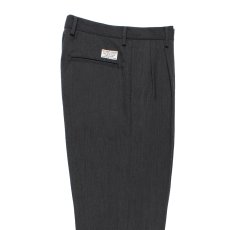 画像3: WACKO MARIA/DOUBLE PLEATED WOOL TROUSERS（CHARCOAL）［ツータックウールトラウザース-25秋冬］ (3)