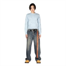 画像2: DAIRIKU/"D"Buckle Super wide Denim Pants（Indigo）［Dバックルスーパーワイドデニムパンツ-25秋冬］ (2)