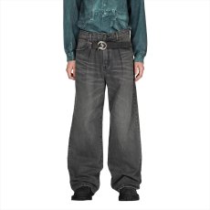 画像5: DAIRIKU/"D"Buckle Super wide Denim Pants（Black）［Dバックルスーパーワイドデニムパンツ-25秋冬］ (5)