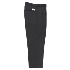 画像1: WACKO MARIA/DOUBLE PLEATED WOOL TROUSERS（CHARCOAL）［ツータックウールトラウザース-25秋冬］ (1)