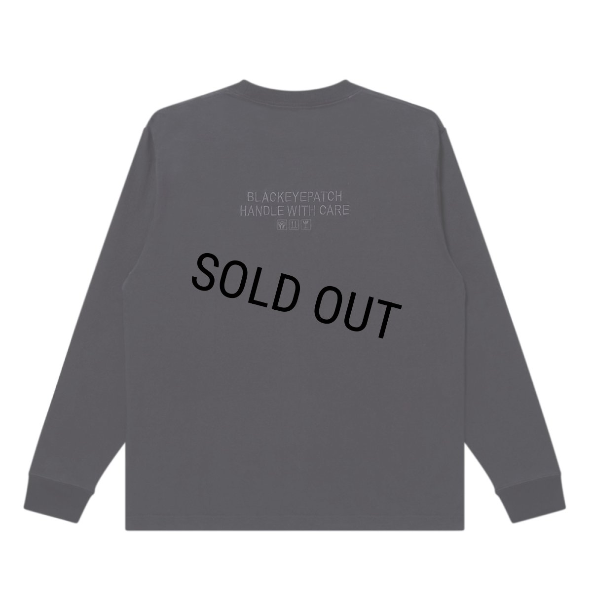 画像2: BlackEyePatch/HWC SAME COLOR EMBROIDERED L/S TEE（BLACK） (2)