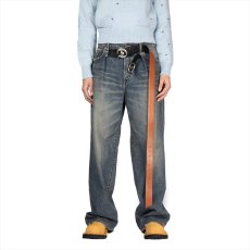 画像4: DAIRIKU/"D"Buckle Super wide Denim Pants（Indigo）［Dバックルスーパーワイドデニムパンツ-25秋冬］ (4)