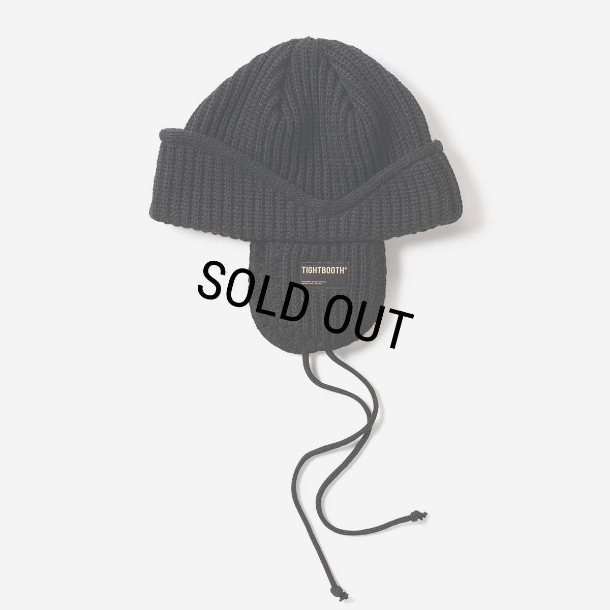 画像1: TIGHTBOOTH/FLIGHT BEANIE（Black）［フライトビーニー-25秋冬］ (1)