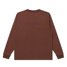 画像2: BlackEyePatch/HWC SAME COLOR EMBROIDERED L/S TEE(BROWN) (2)