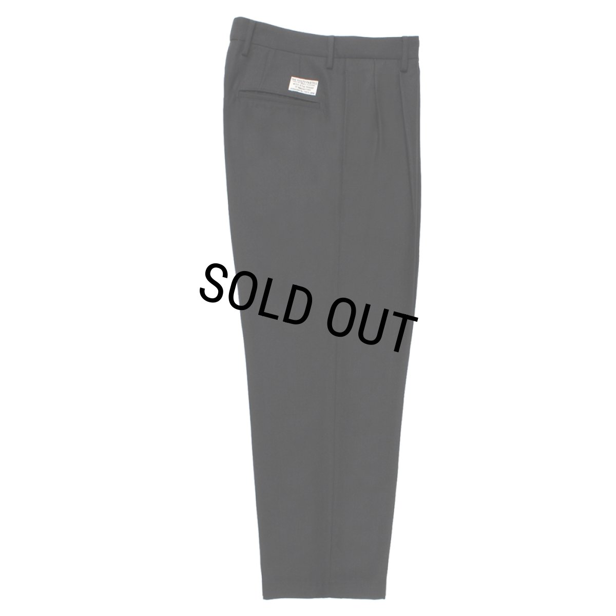 画像1: WACKO MARIA/DOUBLE PLEATED WOOL TROUSERS（BLACK）［ツータックウールトラウザース-25秋冬］ (1)