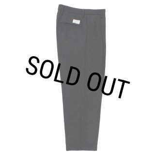 WACKO MARIA/DOUBLE PLEATED WOOL TROUSERS（BLACK）［ツータック