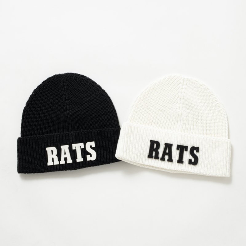 RATS/KNIT CAP（BLACK）［ニットキャップ-25秋冬］ - JONAS