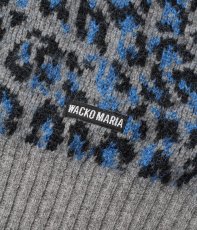 画像3: WACKO MARIA/LEOPARD MOHAIR JACQUARD KNIT CARDIGAN（GRAY）［レオパードモヘアカーディガン-25秋冬］ (3)