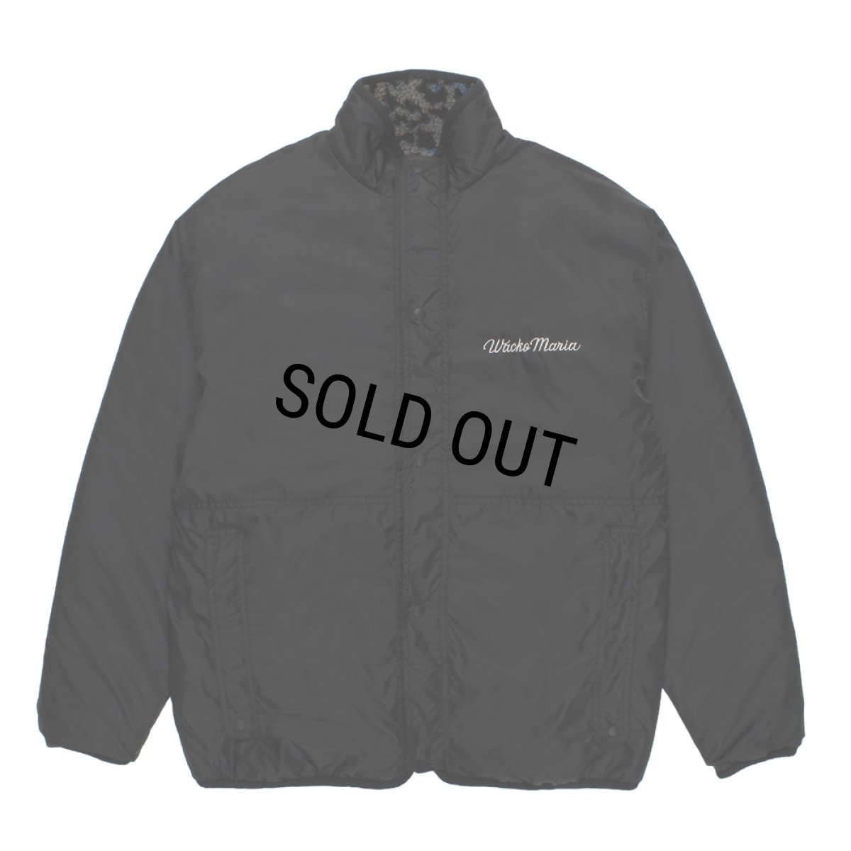 画像2: WACKO MARIA/REVERSIBLE LEOPARD BOA FLEECE JACKET（BLUE）［リバーシブルレオパードボアフリースJKT-25秋冬］ (2)