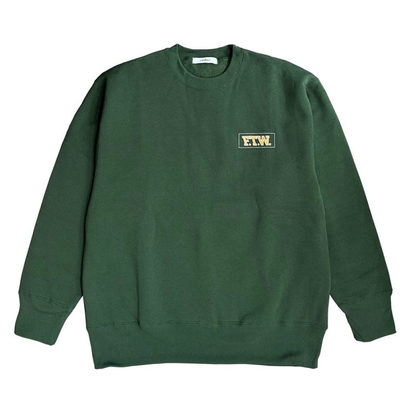 画像1: exodus/F.T.W. CREW NECK SWEAT（GREEN）［クルーネックスウェット-25秋冬］