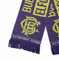 画像2: BUENA VISTA/BFC soccor stole（PURPLE）［フットボールマフラー-25秋冬］ (2)