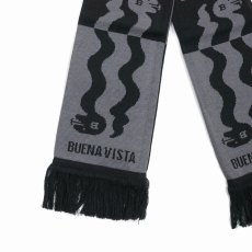 画像2: BUENA VISTA/Snake soccor stole（BLACK）［フットボールマフラー-25秋冬］ (2)