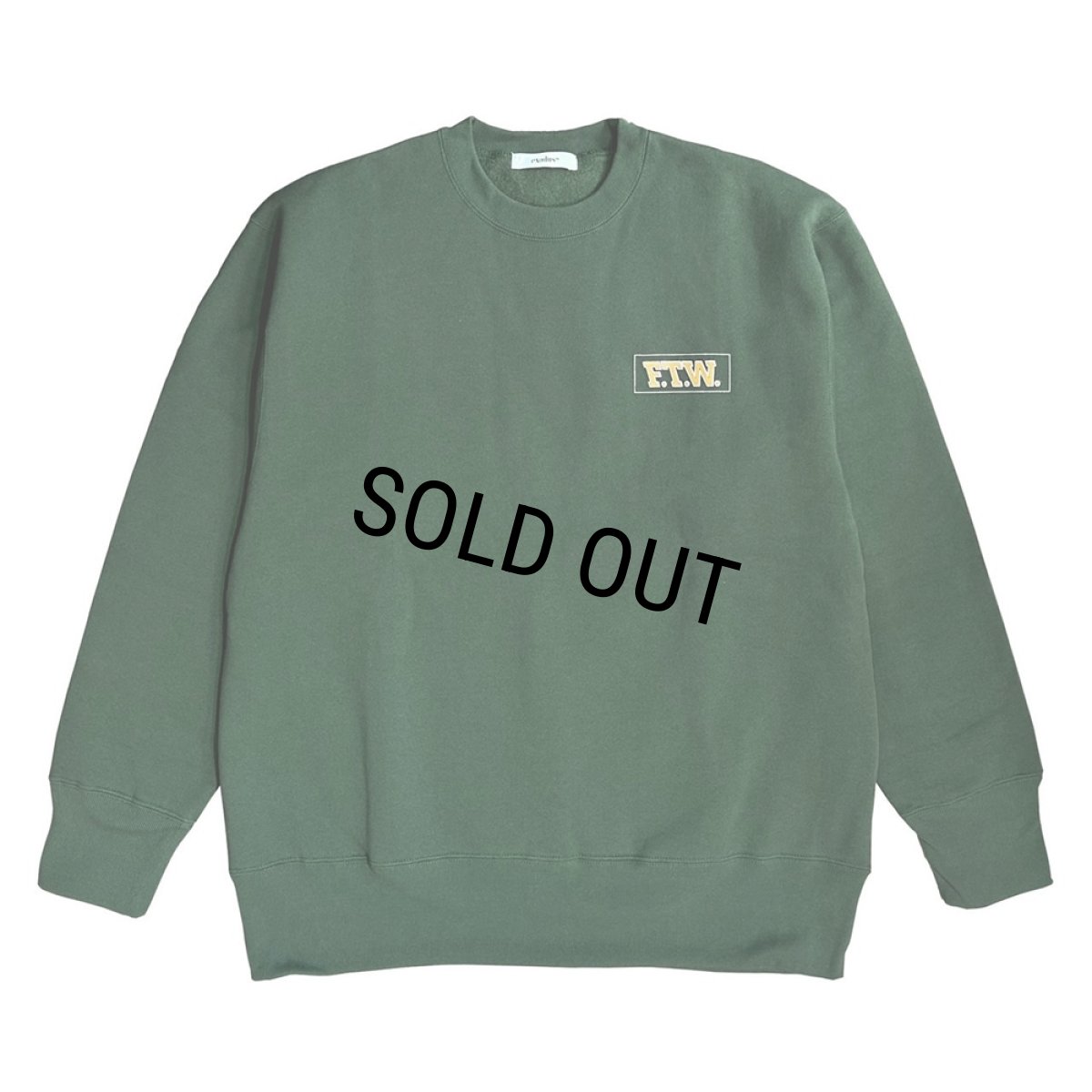 画像1: exodus/F.T.W. CREW NECK SWEAT（GREEN）［クルーネックスウェット-25秋冬］ (1)