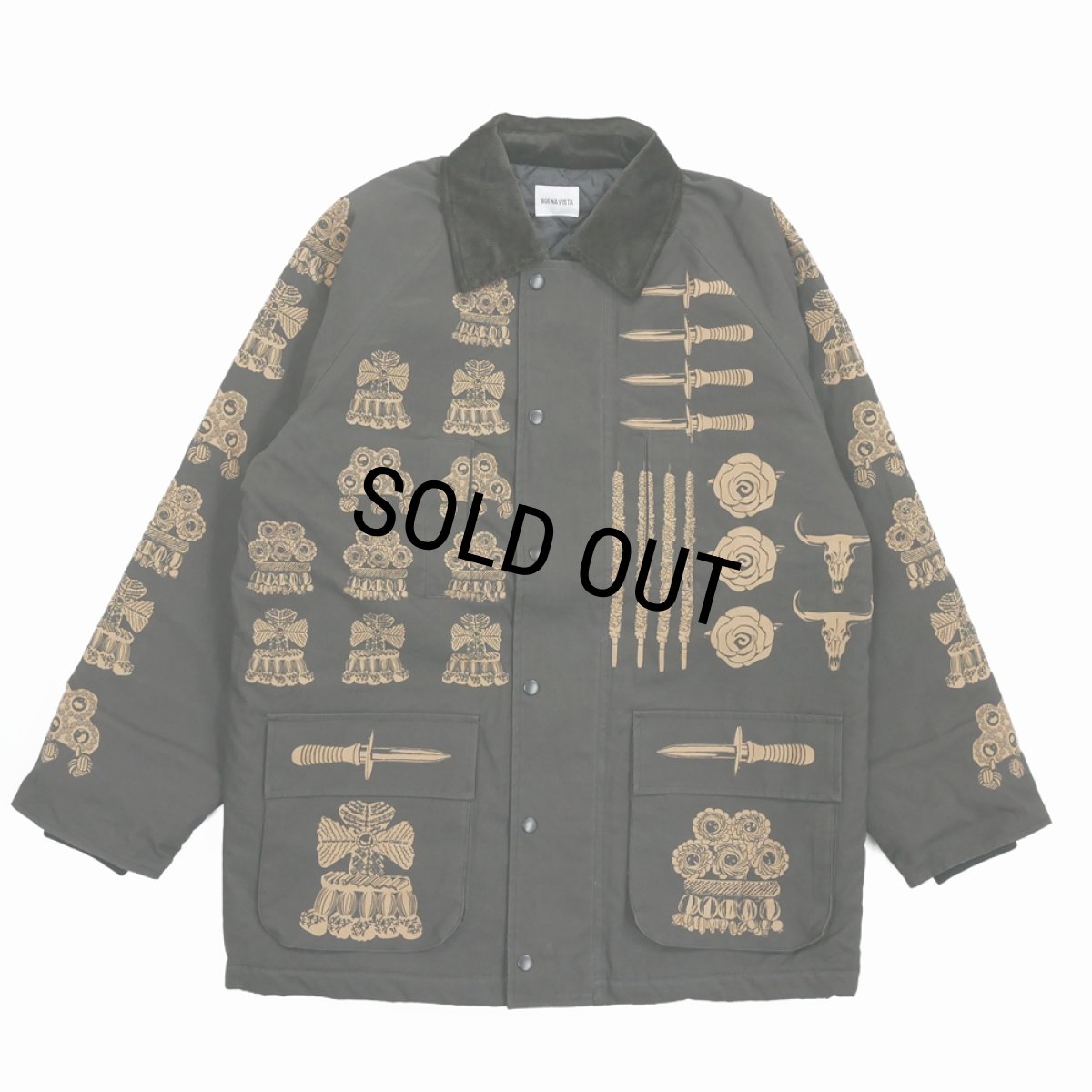 画像1: 【30%OFF】BUENA VISTA/Matador tools coat（KHAKI）［マタドールツールコート-25秋冬］ (1)