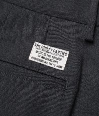 画像4: WACKO MARIA/DOUBLE PLEATED WOOL TROUSERS（CHARCOAL）［ツータックウールトラウザース-25秋冬］ (4)