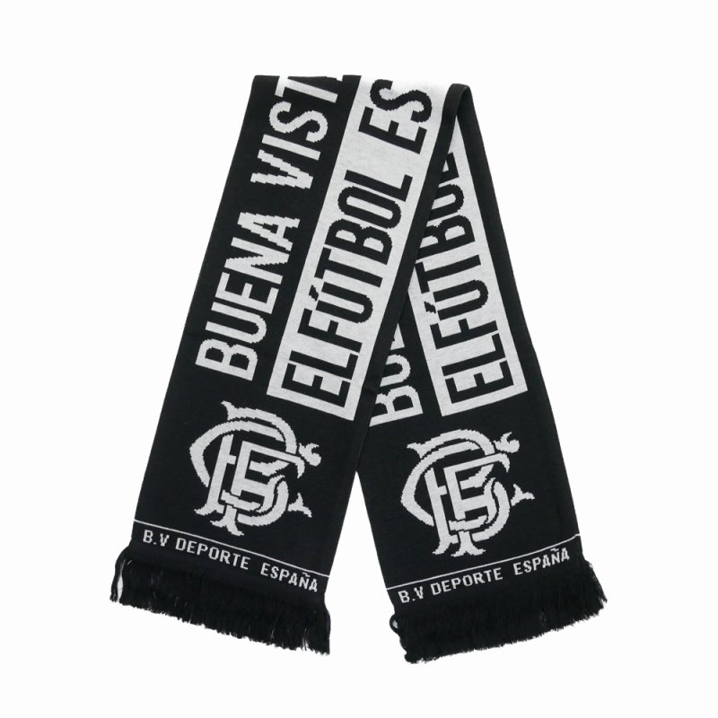 画像1: BUENA VISTA/BFC soccor stole（BLACK）［フットボールマフラー-25秋冬］