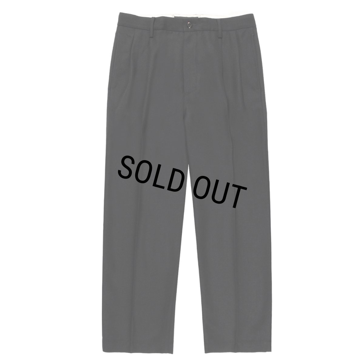 画像2: WACKO MARIA/DOUBLE PLEATED WOOL TROUSERS（BLACK）［ツータックウールトラウザース-25秋冬］ (2)
