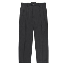 画像2: WACKO MARIA/DOUBLE PLEATED WOOL TROUSERS（CHARCOAL）［ツータックウールトラウザース-25秋冬］ (2)
