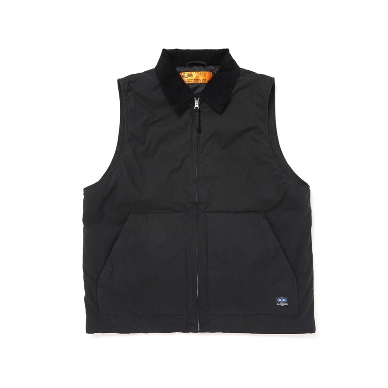 画像1: CHALLENGER/SUPERIOR WORK VEST（BLACK）［スーペリアワークベスト-25秋冬］