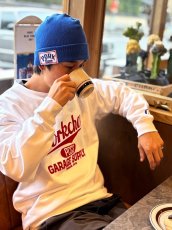 画像4: PORKCHOP/SQUARE WAPPEN BEANIE CAP（BLUE）［スクエアワッペンビーニーキャップ-25秋冬］ (4)