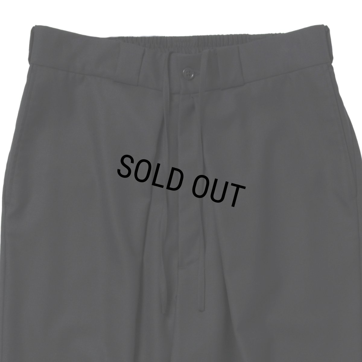 画像3: COOTIE PRODUCTIONS/TECHWOOL Intuck Wide Easy Trousers（Black）［インタックワイドイージートラウザース-25秋冬］ (3)